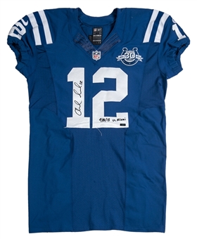 2013 Andrew Luck Game Used and signed Jersey (Panini COA)
